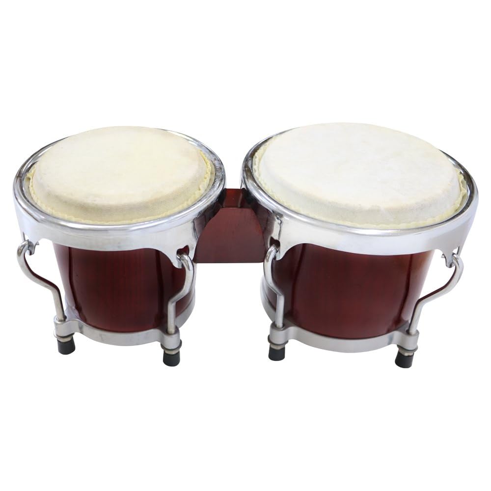 HOSCO Mini Tunable Bongo Red JBG-001R Compact Percussion Instrument