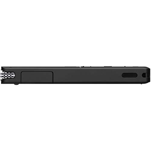 Sony IC Recorder USB 4GB Slim and Lightweight with S-Mic System, Up to 22 Hours of Continuous Use, Clear Voice Function, Black (ICD-UX570F B)