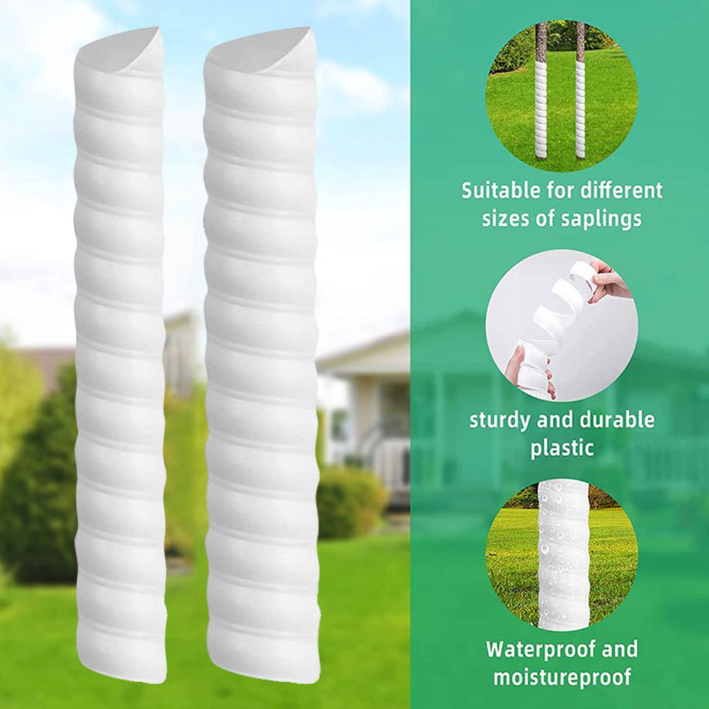 1/2/4Pcs Tree Trunk Protector Tree Wraps to Protect Bark Plastic Spiral Tree Guard to Protect Saplings From Mice Rodents