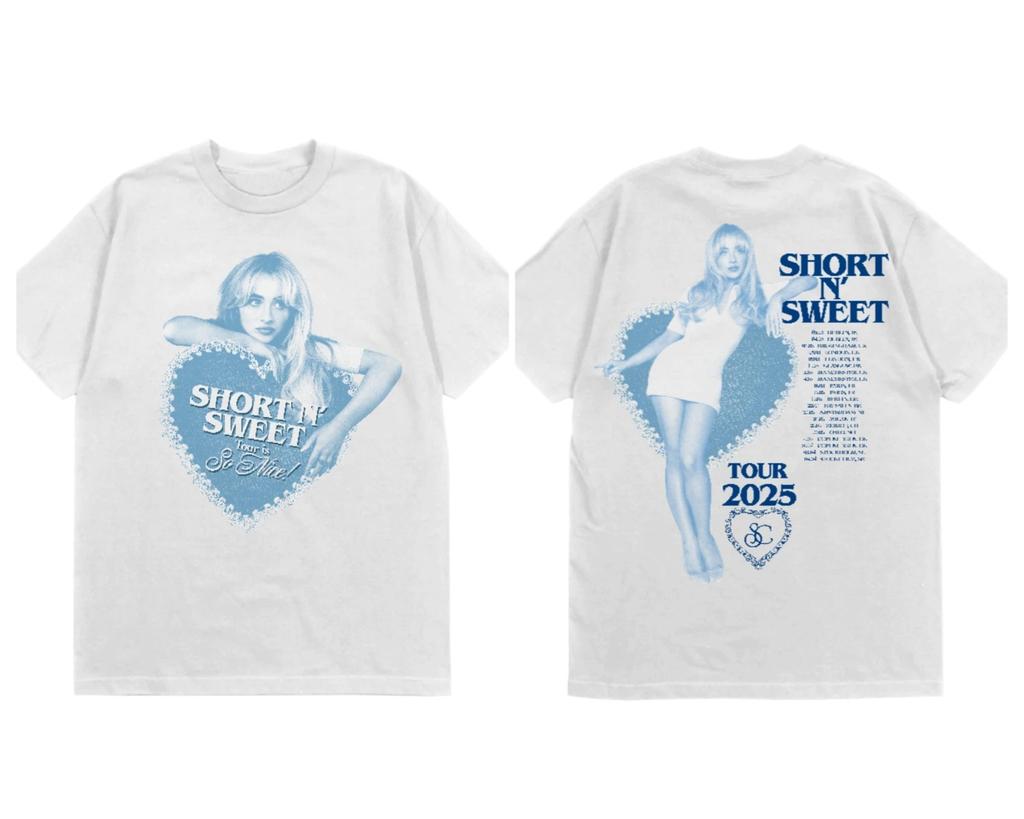2026 Unisex Best Friend Foto T-Shirt Sabrina Carpenter Sexy Süßes Oberteil Fan Geschenk Lässig Locker Mode Kurzärmlig Streetwear Unisex