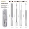 Nail Art Stainless Steel Universal Clipper Set - Double-Sided for Fingernails & Toenails