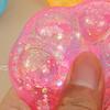 Clear Cat Paw Squeeze Toy Stress Relief Glitter Powder Kitten Paw Sensory Toy
