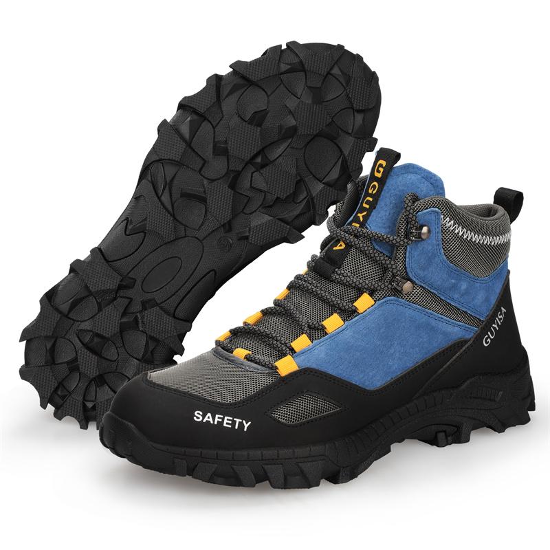 Security Boots for Men Work Safety Sneakers High Quality Work Shoes with Steel Toe Anti Slip Anti Puncture Indestructible Shoes