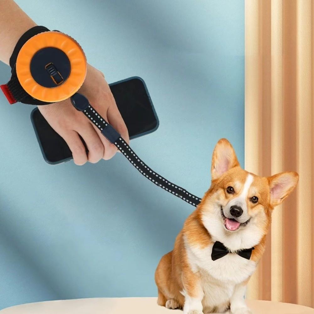 Manico Antiscivolo Guinzaglio Retrattile Automatico per Animali Domestici Mani Libere Regolabile Corda di Trazione per Cani Blocco a Un Click Guinzaglio Riflettente per Cani