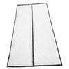 Magnetic Screen Door Polyester Breathable Door Mesh 120x210cm Hook and Loop Fastener for Home