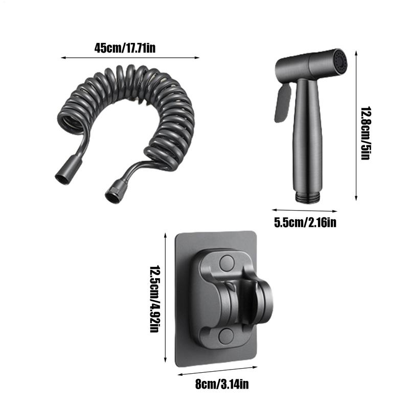 Hand Shower For Toilet Handheld Toilet Water Sprayer With Hose Leak-Proof Connection Water-Saving Cleaning Tool For Baby Wash