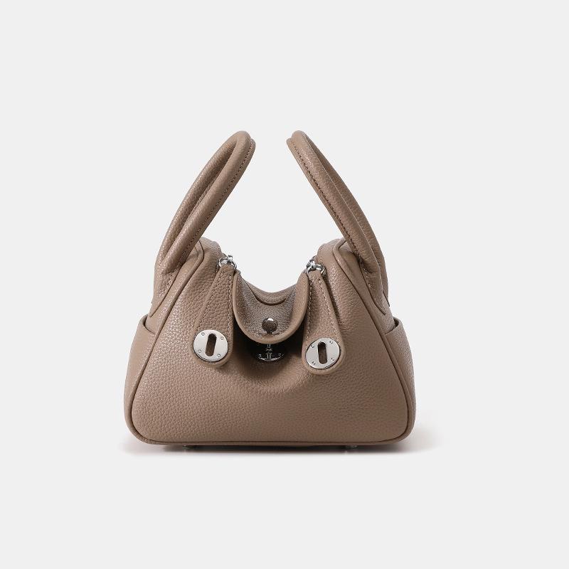 Klasická taška Lindy Zlatá/Stříbrná přezka Velká Crossbody taška přes rameno