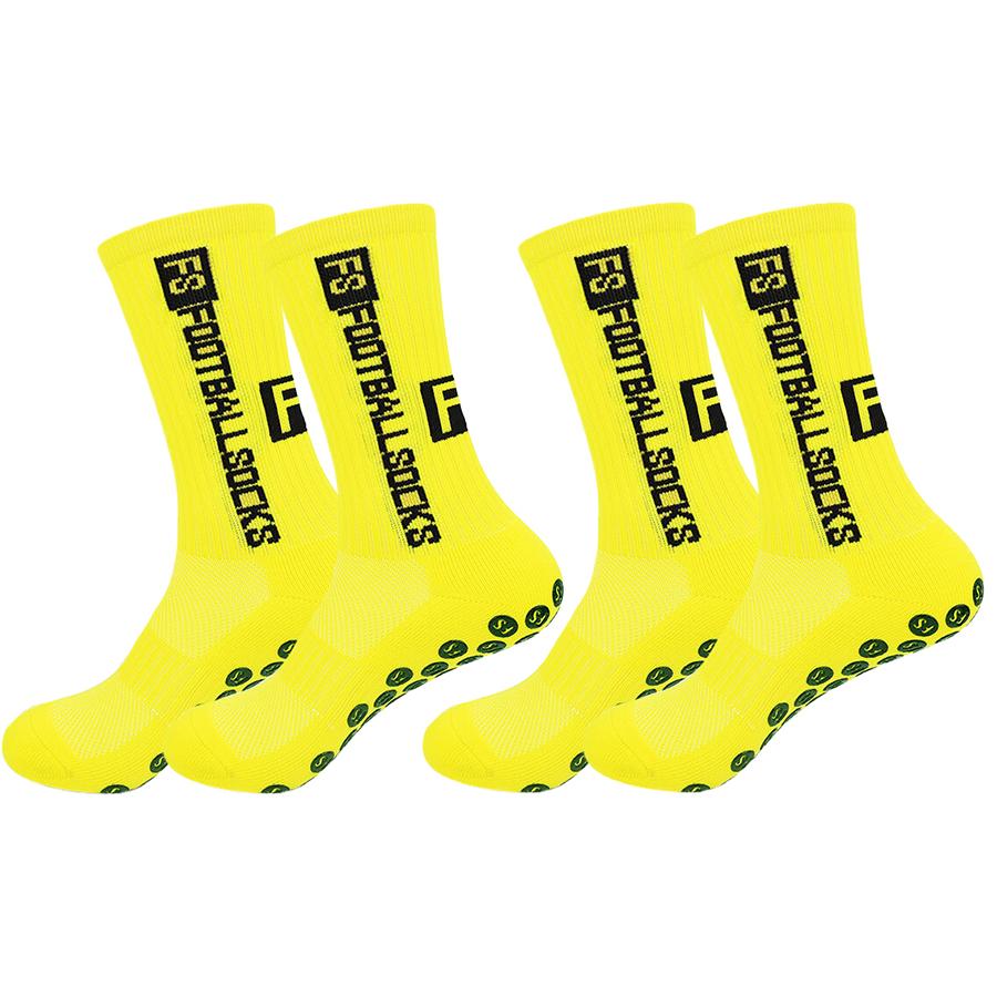 2Pairs Grip Socks Designed for Men and Women  Football Basketball Baseball Rugby Soccer Exercise Athletic Socks