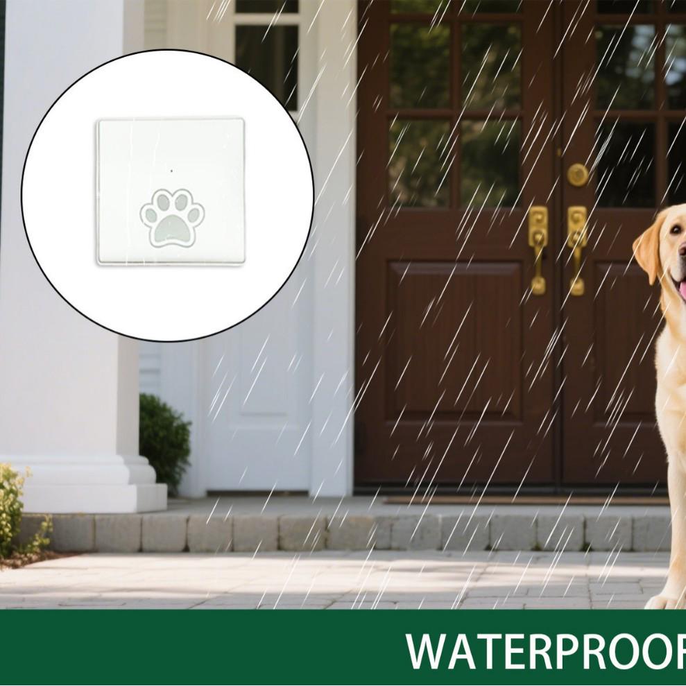 Chenji Self-Powered Wireless Pet Doorbell - Waterproof Puppy Entry Chime