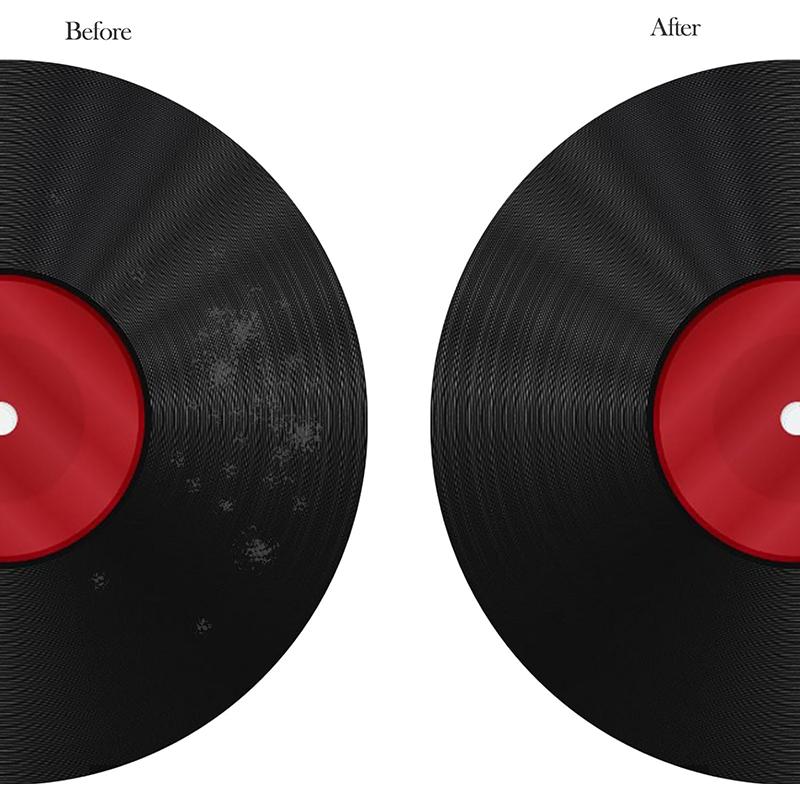 Vinyl Phonograph Cleaner Brush Dust Remover Anti-Static Velvet CD/LP Cleaning Kit Record Brush Set Turntable Player Accessories