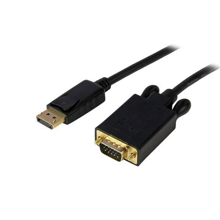 Adaptateur DisplayPort Vers VGA - STARTECH.COM - 1,8 M - Résolution 1920x1200 - Noir