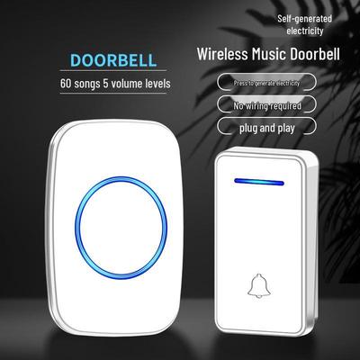 Waterproof Wireless Doorbell with Long-Range, Self-Powered Smart SOS Button for Elderly