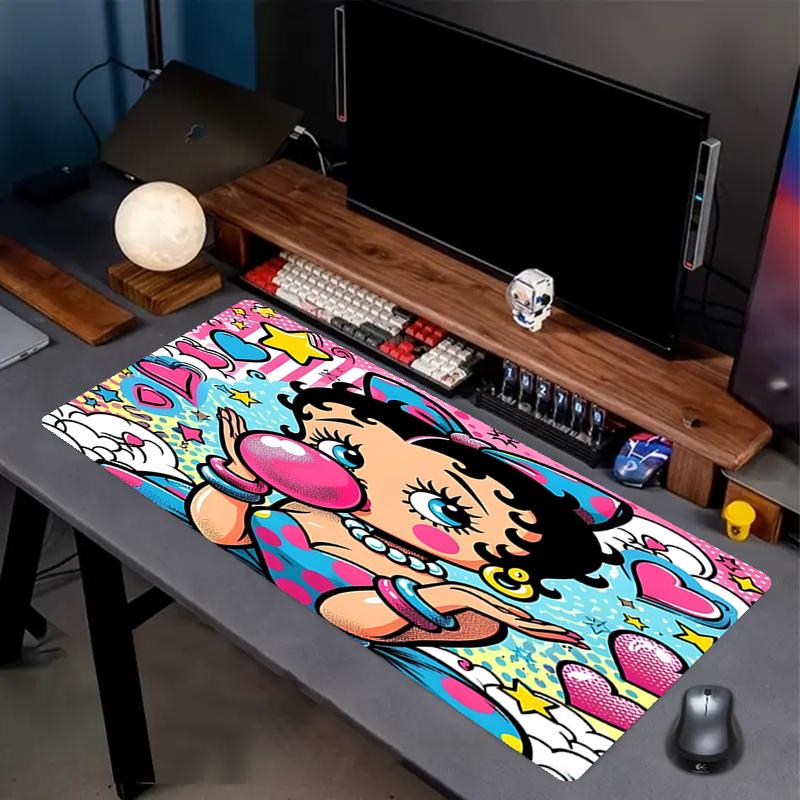 Sexy Doll Print Mouse Pad, Anti‑Slip Desktop keyboard Mat, for PC Laptop Gaming Working Daily Use, Cool Festival Surprise Gift