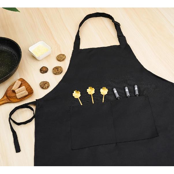 Kid Apron Adjustable Strap with 2 Pockets Painting Cooking Craft Backing Unisex Age 5-12