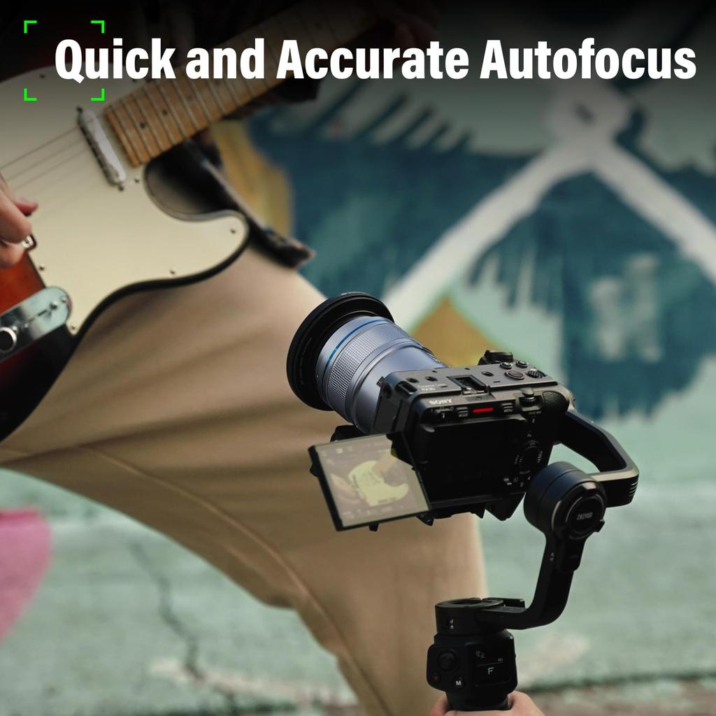 SIRUI Sniper Auto Focus Lens Wide Angle Camera Lens A5 A6 A7 FX A9 Series Set, 23mm, 33mm, 56mm, F1.2 APS-C ZV-E (E Mount, Silver)