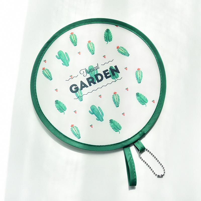 Children's Cartoon Mini Round Folding Fan - Portable and Compact Summer Fan for Kids and Adults