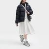 FILA Letter Logo Printed Lined Loose Thick Warm Jacket Down Coat Unisex jackets Black F51U349901F-BK