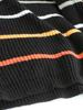 European and American Women's Long Sleeve Stripe Cardigan Sweater for Spring, Autumn, and Winter