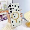 Magsafe Magnetic Shell Spring Flowers Suitable for Samsung S25 Ultra Mobile Phone Case S24plus Electroplated Transparent 23