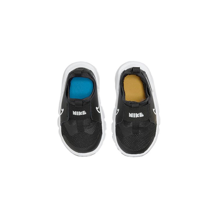 Nike Flex Runner 2 TDV Black Photo Blue University Gold White Toddler Shoes DJ6039-002
