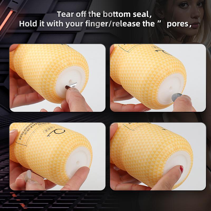 Soft Male Masturbator Cup Sucking Anal Vagina Male Masturbator,Penis Trainer, Sex Toys Adult Goods for Men