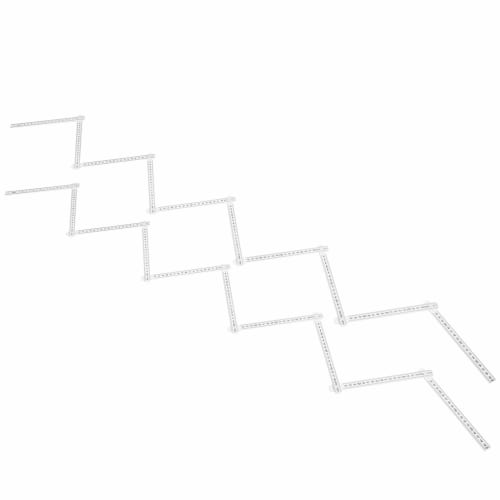 Atyhao 2pcs 2m Folding Carpenter Ruler Lightweight Compact Measuring Stick Woodworking Tool Layout Tool Dimension Measurement