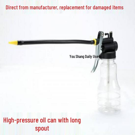 

Plastic Engine Oil Can with Scale, Refueling Injector, Manual Filling Gun, Auto Repair Tool, Capacity: 1-5L
