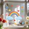 Rainbow Love Wall Sticker - Decorates Children's Room, Living Room, Kitchen and Bathroom Walls