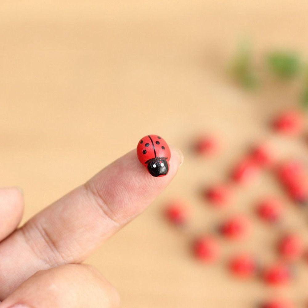 5pcs Handmade Resin Ladybug DIY Ladybug Miniatures Cartoon   Phone Case Patch