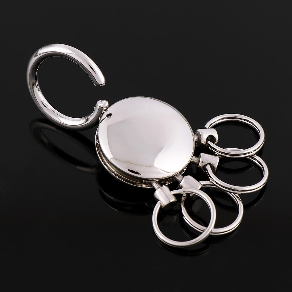 Quality Pants Waist Belt Keyring Keychain Clip Holder Key Chain Detachable Keychain 4 Ring Keyring