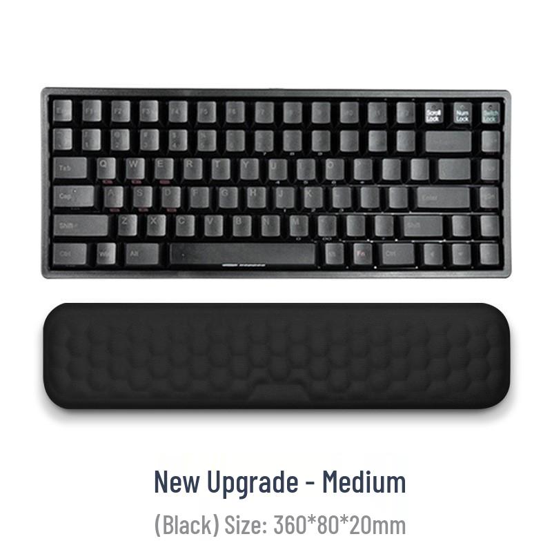Memory Foam Wrist Rest & Mouse Pad - Ergonomic Silicone Support for Office & Gaming Keyboards