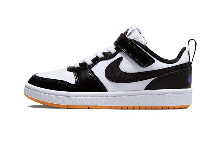 

Nike Court Borough 2 Casual Low top Skateboard Shoes Black White Kids DN1229-100 29.5