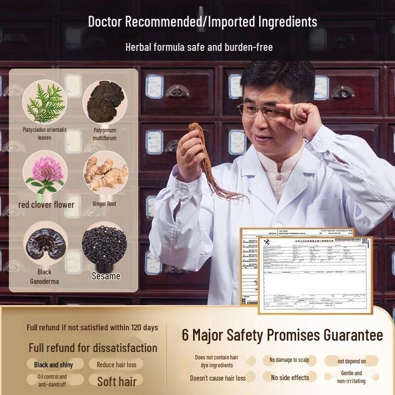 Korean Herbal Darkening & Anti-Dandruff Shampoo