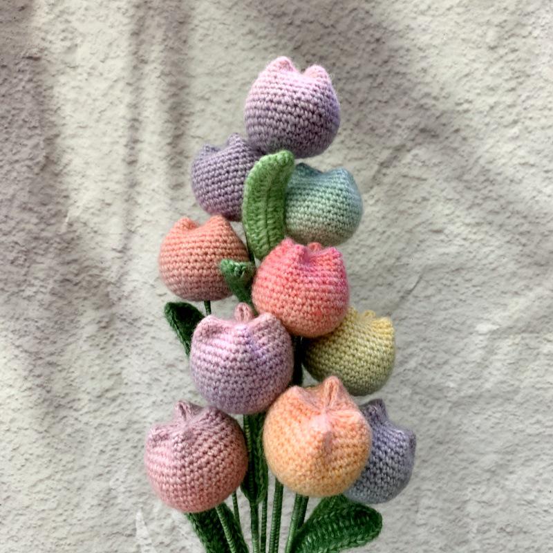 Handmade Crochet Tulip Flower Decoration - Seahorse Line Gift