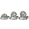 Latest Design Stainless Steel Male Chastity Device Cock Cage with Arc Penis Ring Sex Toys for Men Urethral Lock Adult Game Toy