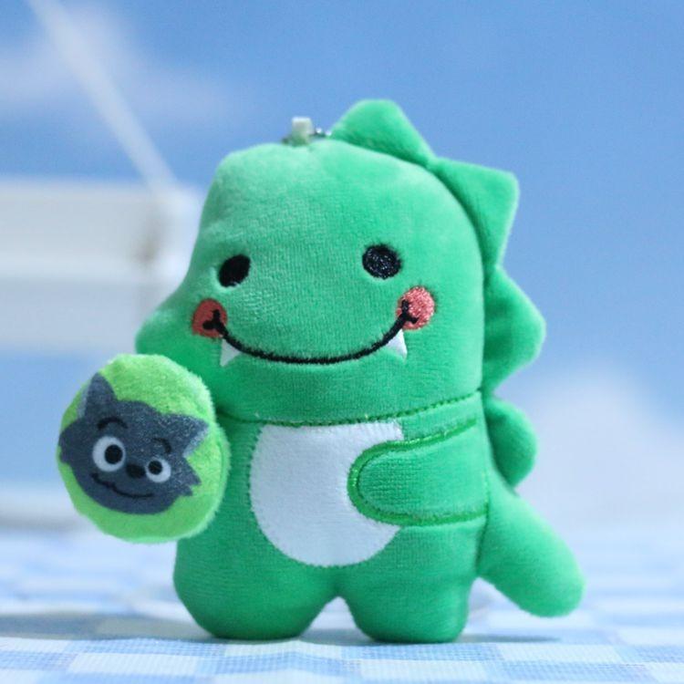 Adorable Plush Cartoon Dinosaur Music Keychain Pendant Soft Toy For Kids And Adults