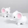 Creative  Ceramic Mini  Cute  White Baby Elephant Succulent Flower Pot Home Table Decro Oranment Craft