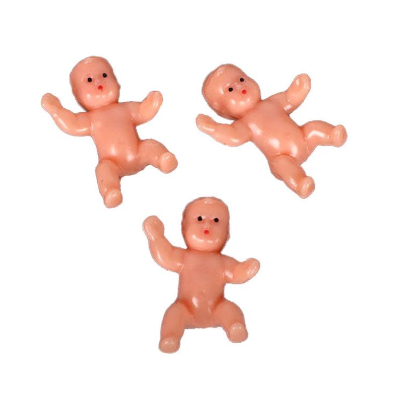 10PCS/Set Miniature Baby for Doll Figurines Micro Landscape Model for Pretend Role for Play Interactive Baby Shower Deco