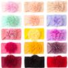 New cute and comfortable flower children's jewelry, soft solid color baby fontanelle headband, baby headband