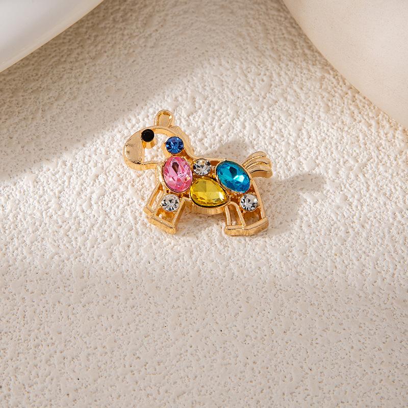 Successful Rocking Horse Brooch Cute Cute Pony Shape Badge Versatile Fashion Badge Pin With Accessories