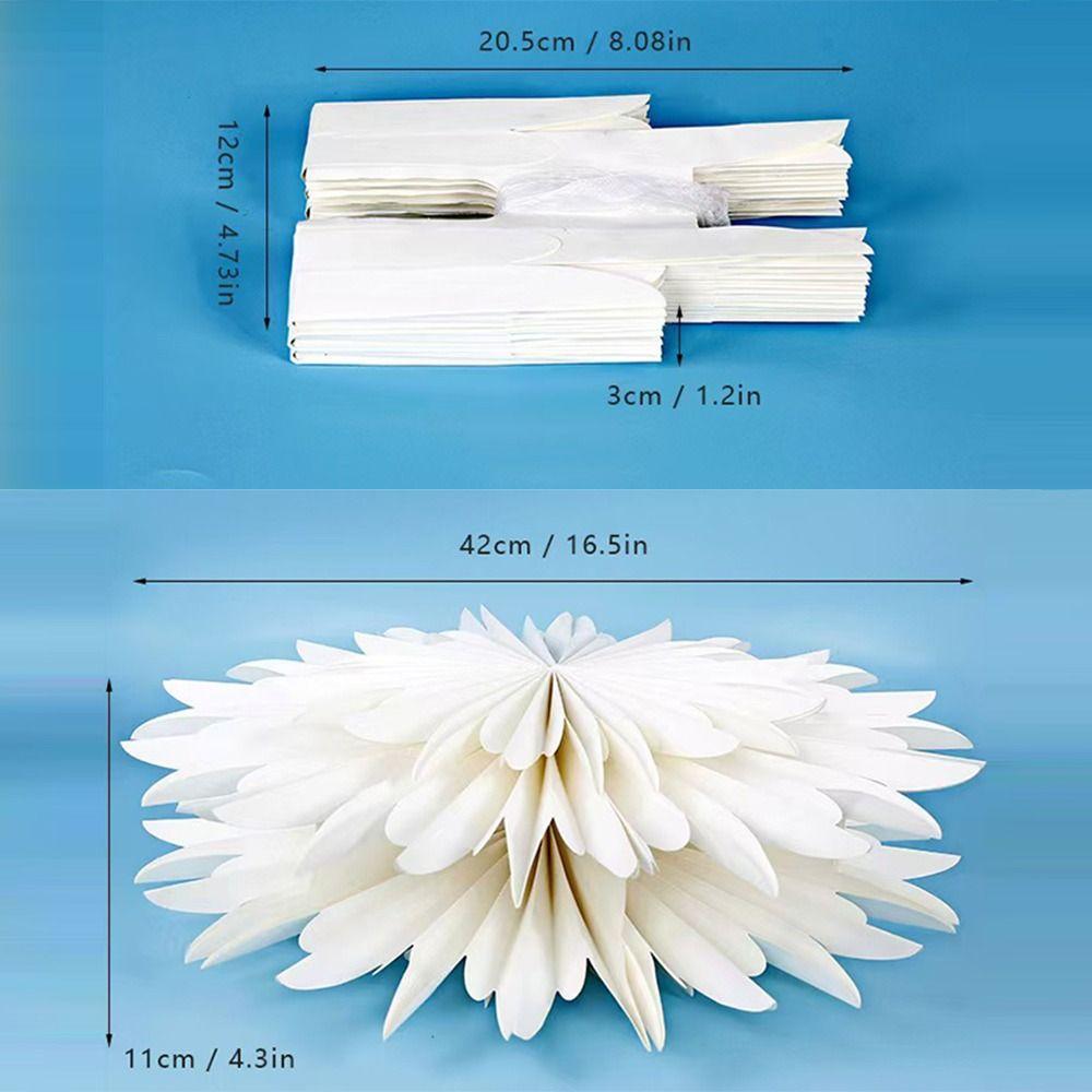 Paper 3D Paper Snowflake Sparkling Lights Christmas Lantern Decorations Wedding Decoration