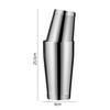 600ml/800ml Cocktail Shaker Drawing Process Clean Easily Anti-rust Stainless Steel Insulated Manual Cocktail Mixer Home Supply