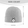 Siberian Husky Alaskan Dog Warm Knitted Cap Fashion Bonnet Hat Autumn Winter Outdoor Beanies Hats for Men Women Adult