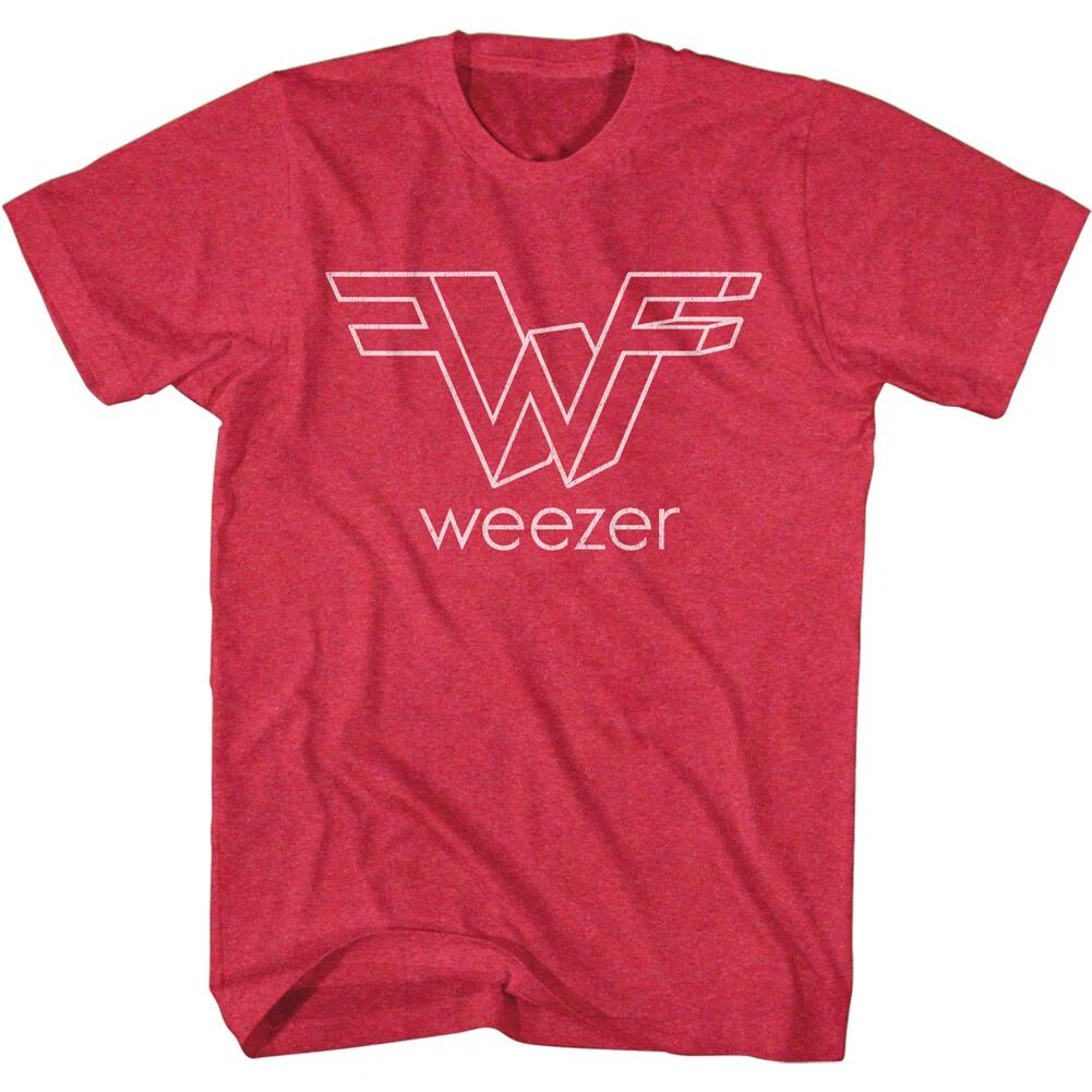 Weezer Big 3D Outline Band Logo Men s T Shirt Rock Music Merch XL