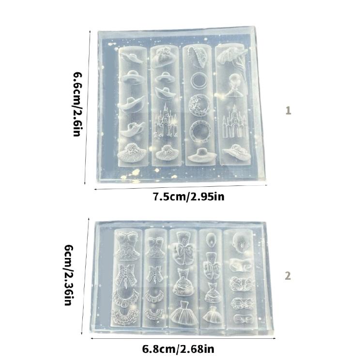 Soft Shapeable Silicone Face Casting Tool Ideal for Theme Parties and Artistics Nail Pattern