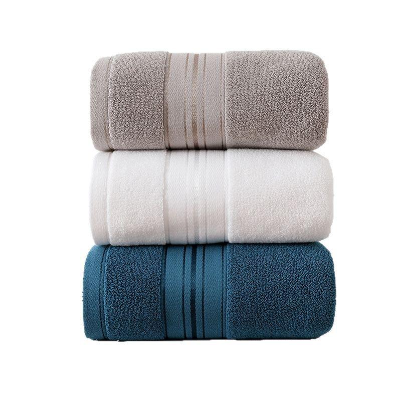 Thickened Pure Cotton Towel Set: Home Bath & Face Towels - 3-Piece