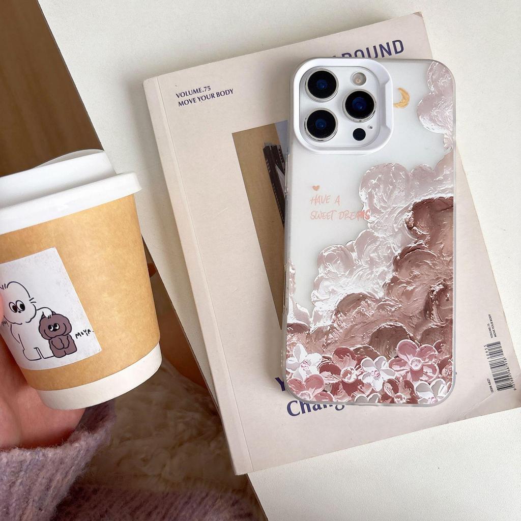 Oil Painting Clouds Soft Phone Case for iPhone 17 Pro Max/15/14/13 - Hot Seller for Women