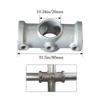 1\2''/3\4" Pipe Fitting Connector Fixed Buckle Circular Pipe Connector New Frame Fasteners  Pipes