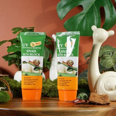 SNAIL Moisturizing Elastic Skin Sun Care SPF50 Sun Cream 70ml 2pcs