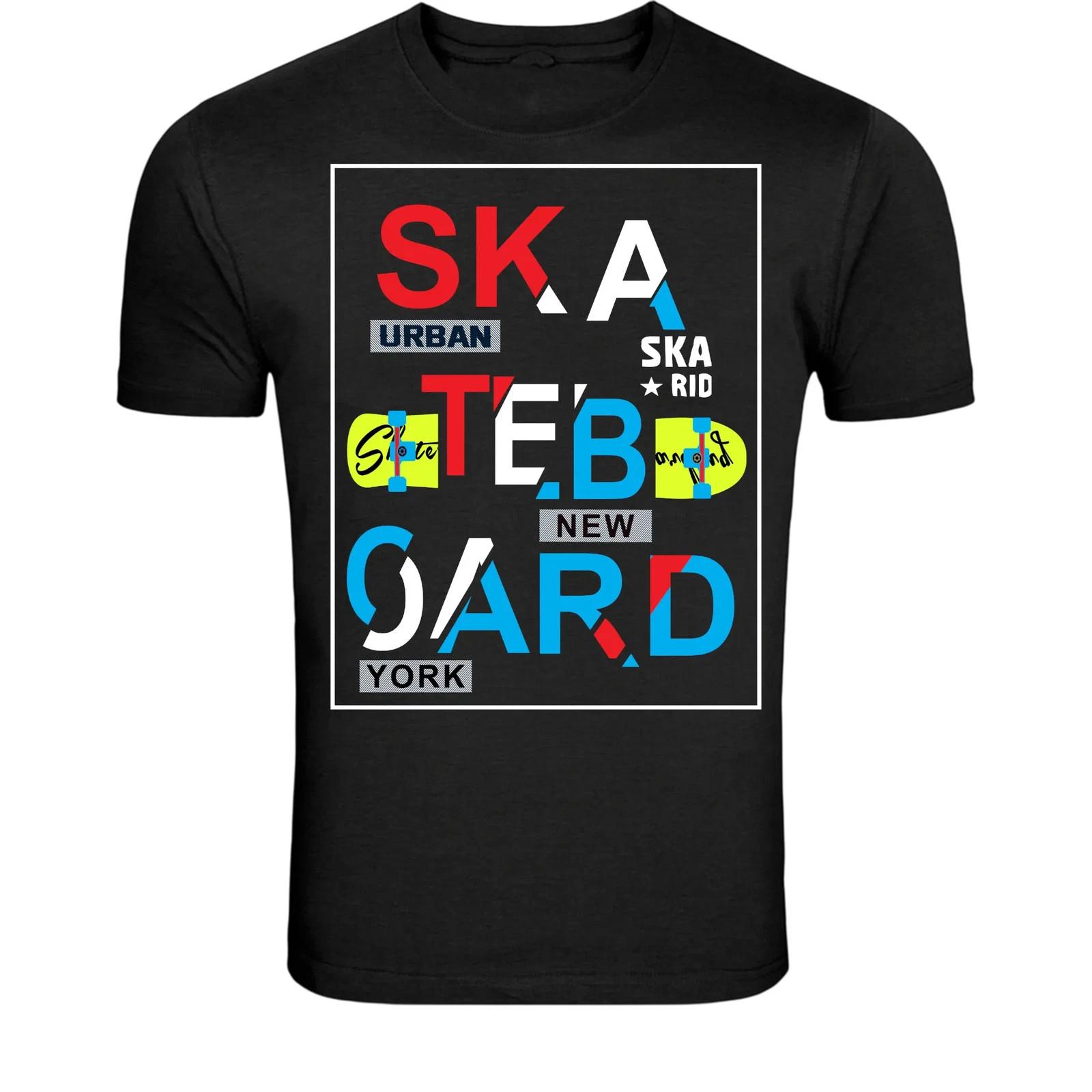 Urban Skateboard New York T-Shirt - Modern Skate Style Graphic XL
